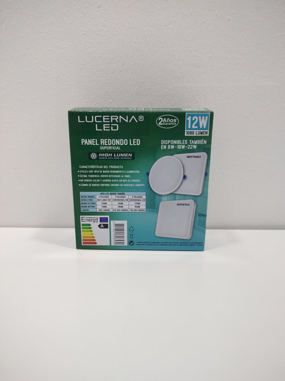 Panel Superficial Redondo 12w 4k 4´´ Lucerna (cod:0698) - Imagen 3