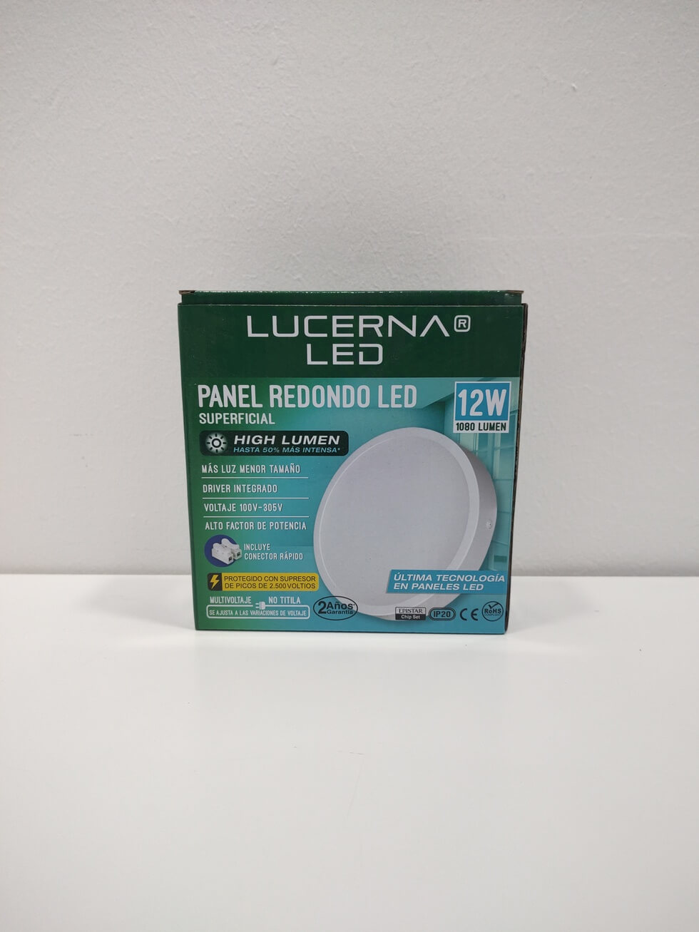 Panel Superficial Redondo 12w 4k 4´´ Lucerna (cod:0698) - Imagen 2
