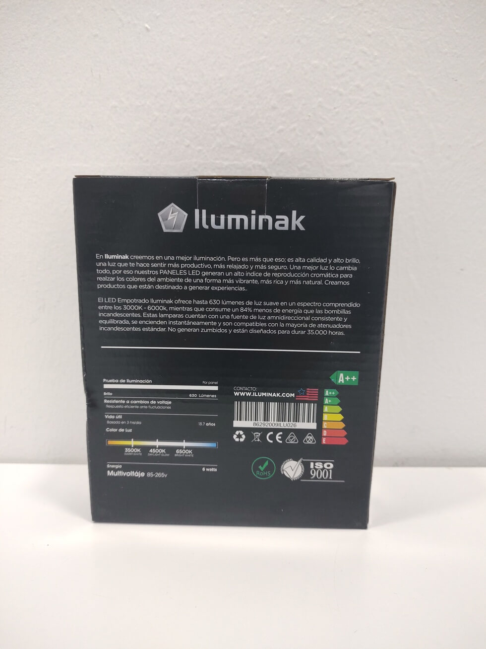 Panel Empotrable Redondo 6w 3k, Iluminak (cod.0376) - Imagen 3