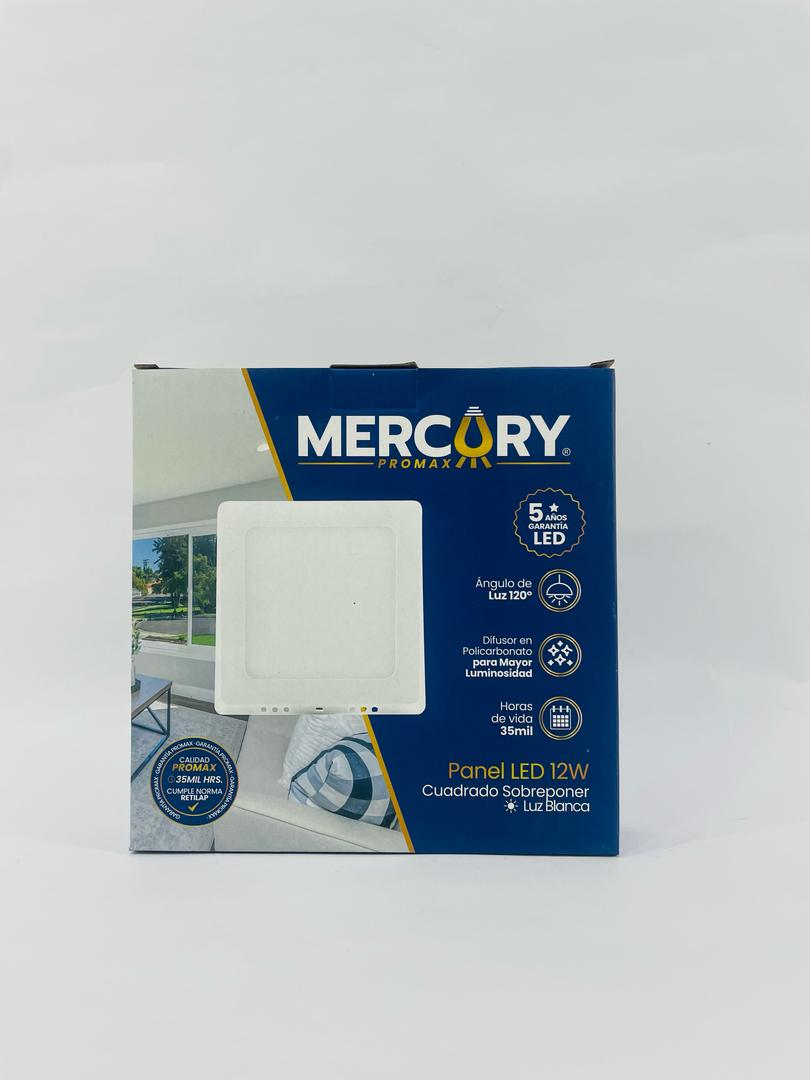 Panel Superficial Cuadrado 12w 6k 6´´, Mercury (cod.0888) - Imagen 2