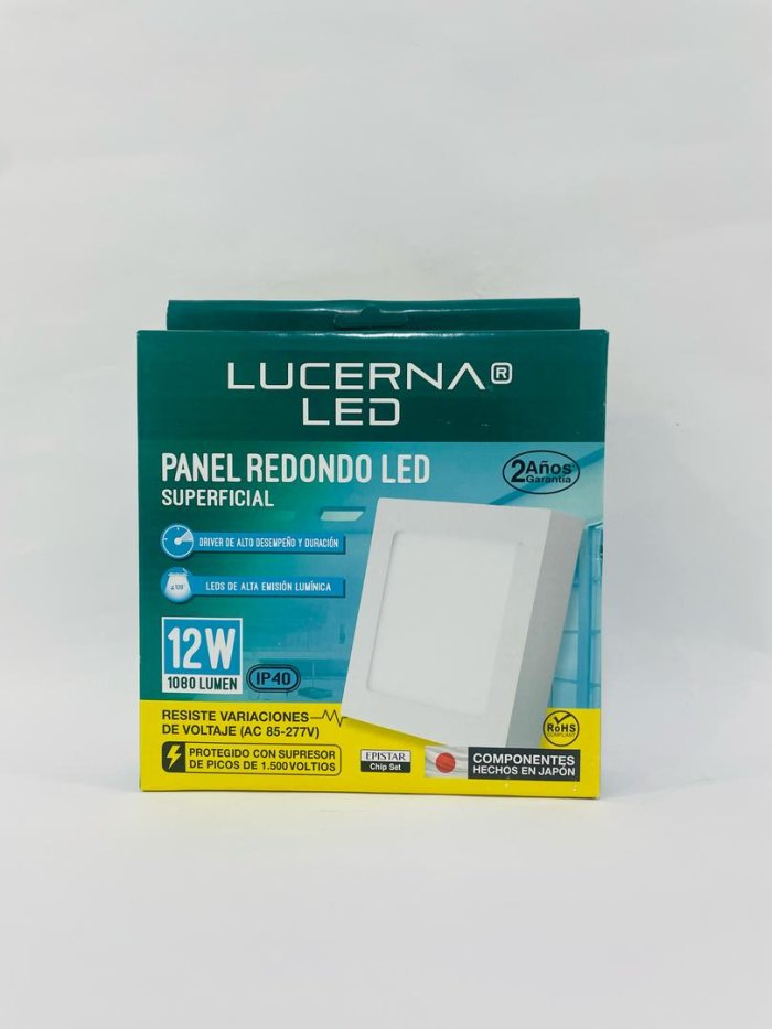 Panel Superficial Cuadrado 12w 6k 6´´ Lucerna (cod.0989) - Imagen 2