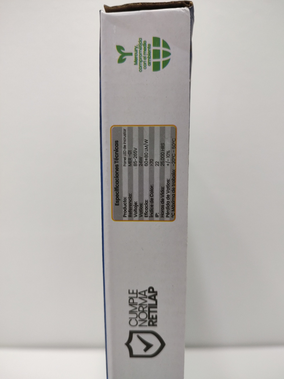 Panel Empotrable Redondo 24W 6K 12.5´´. Borde Satin, Mercury (cod.1592) - Imagen 3