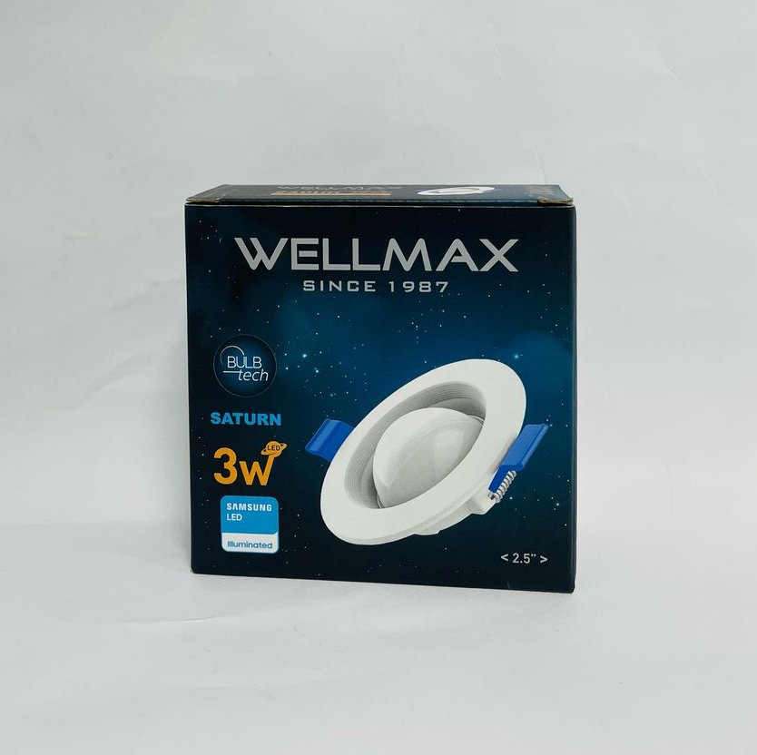 Panel Empotrable Redondo 3W 3K 2.5´´ T/Saturn Wellmax (Cod:3582) - Imagen 2